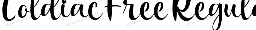 Coldiac Free Regular字体转换